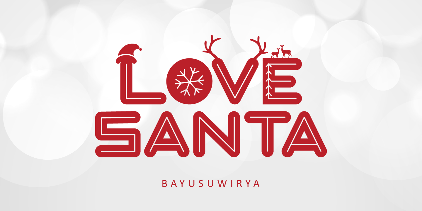Шрифт Love Santa